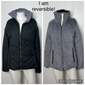 The north face women’s black reversible coat jacket XS